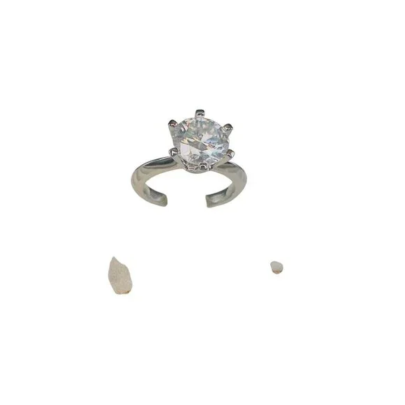 Moissanite Solitaire Engagement Ring 3.0Ct 9Mm Size 7 GRA Certified - Picture 9 of 12